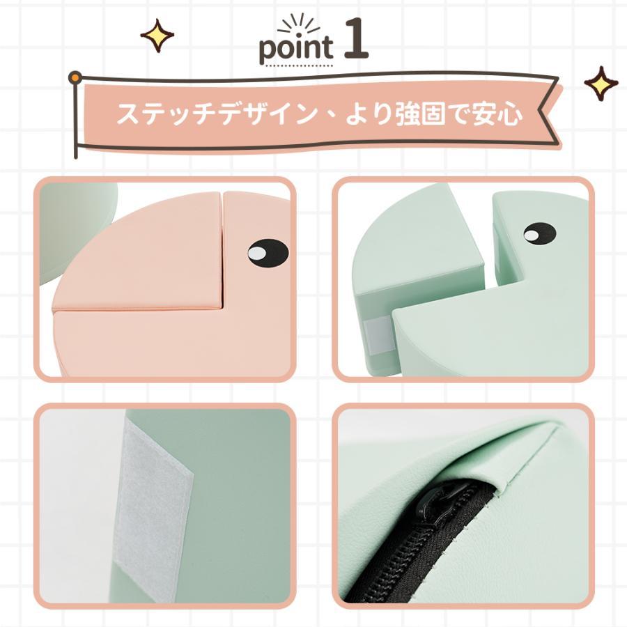 【6点セット】ソフトブロック アスレチック ブロック クッション おもちゃ 布製 玩具 大型 室内 遊具 滑り台 キッズスペース 子供 こども キッズ 幼児 保育園_5