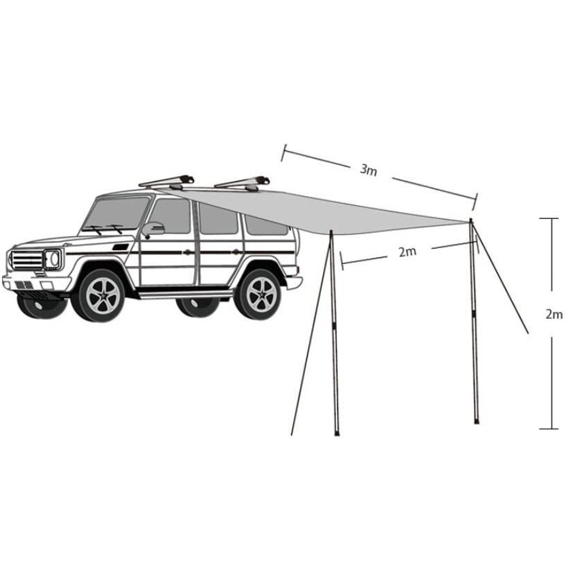 カーサイドオーニング カーサイドタープ 車用 日よけカーテント 車用