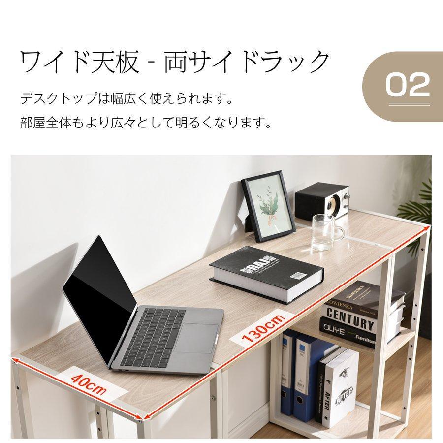 学習机 勉強机 組合せ自由 コンパクト 収納 パソコンデスク 作業机 H型
