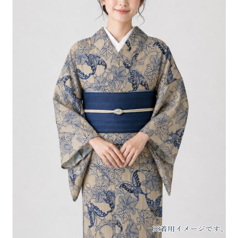 竺仙 浴衣 ちくせん 反物 ゆかた 奥州小紋 蝶 国内手縫いお仕立付き