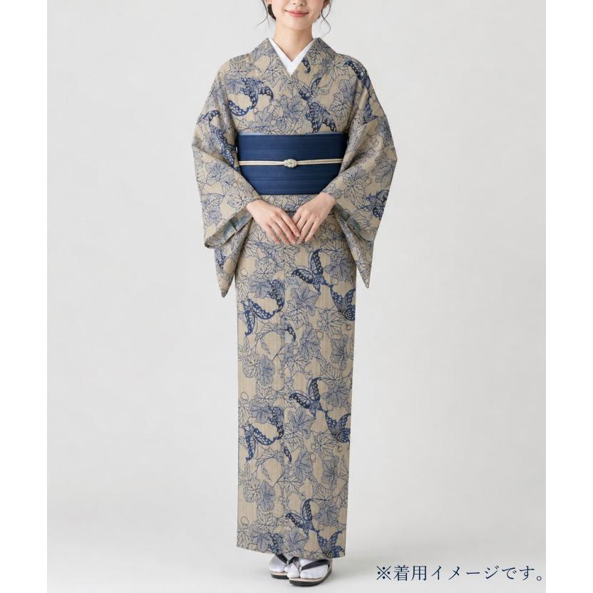竺仙 浴衣 ちくせん 反物 ゆかた 奥州小紋 蝶 国内手縫いお仕立付き