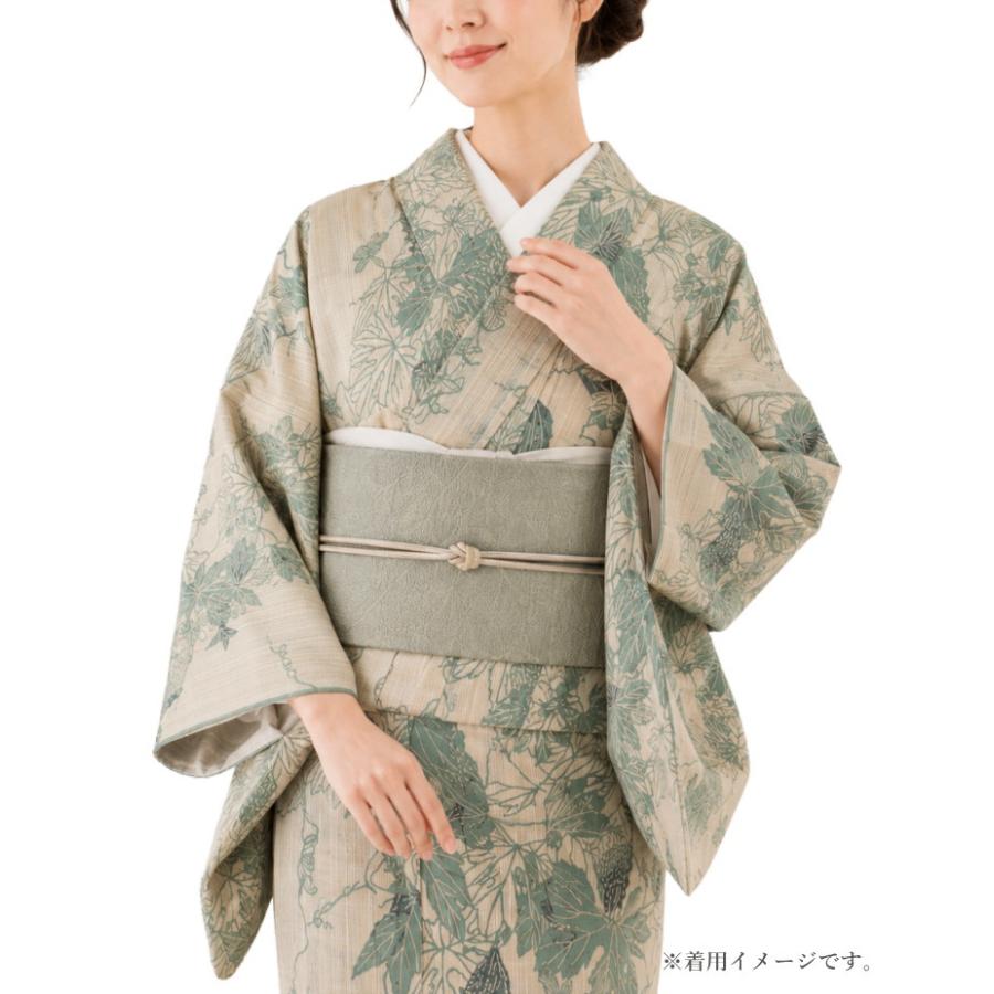 竺仙 浴衣 ちくせん 夏着物 反物 ゆかた 松煙染小紋 綿紬 にがうり