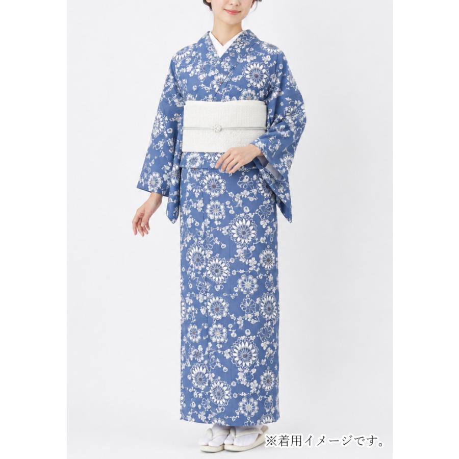 竺仙 浴衣 紅梅小紋 綿紅梅 ゆかた ちくせん レディース 女性 50代 40