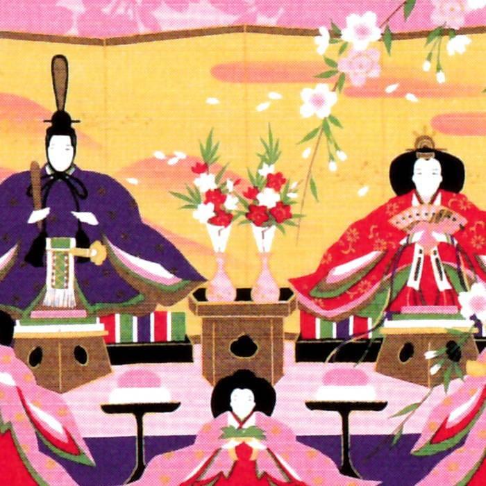 風呂敷 おしゃれ 和柄 50cm ひな祭り お雛様 ひなまつり タペストリー