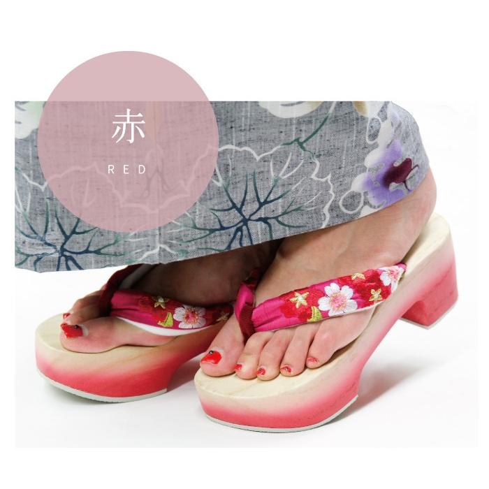 女性 下駄 ピドヒール 浴衣下駄 着物 かわいい 痛くない ピドヒール下駄 軽い レディース Fサイズ 刺繍鼻緒 赤 青 緑 紫 小指が落ちない L Geta10 和物屋 印傳屋印伝 草履バッグの店 通販 Yahoo ショッピング