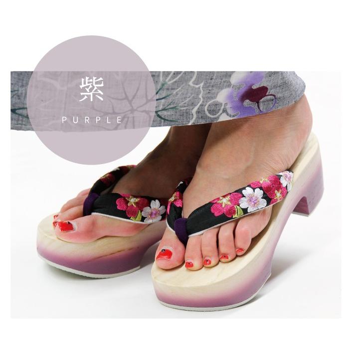 女性 下駄 ピドヒール 浴衣下駄 着物 かわいい 痛くない ピドヒール下駄 軽い レディース Fサイズ 刺繍鼻緒 赤 青 緑 紫 小指が落ちない L Geta10 和物屋 印傳屋印伝 草履バッグの店 通販 Yahoo ショッピング