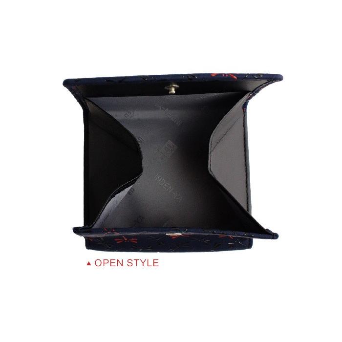 なごみ 印傳屋 印伝 二つ折財布 7527 とんぼ 甲州印伝 山梨 和物屋