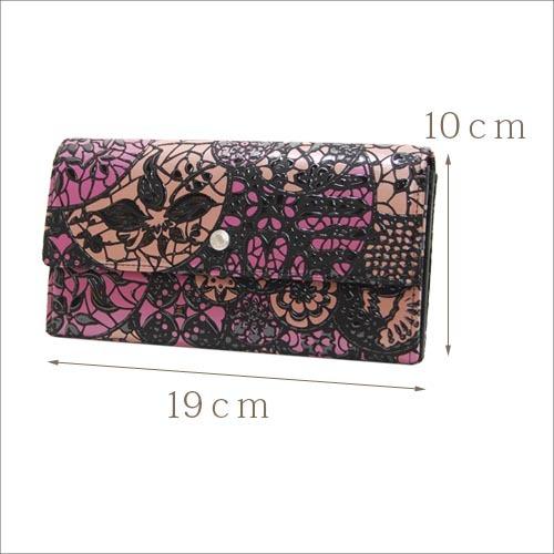 リュオラ 印伝 長財布 印傳屋 本革 RYUOLA 7725 レディース 和柄 女性  