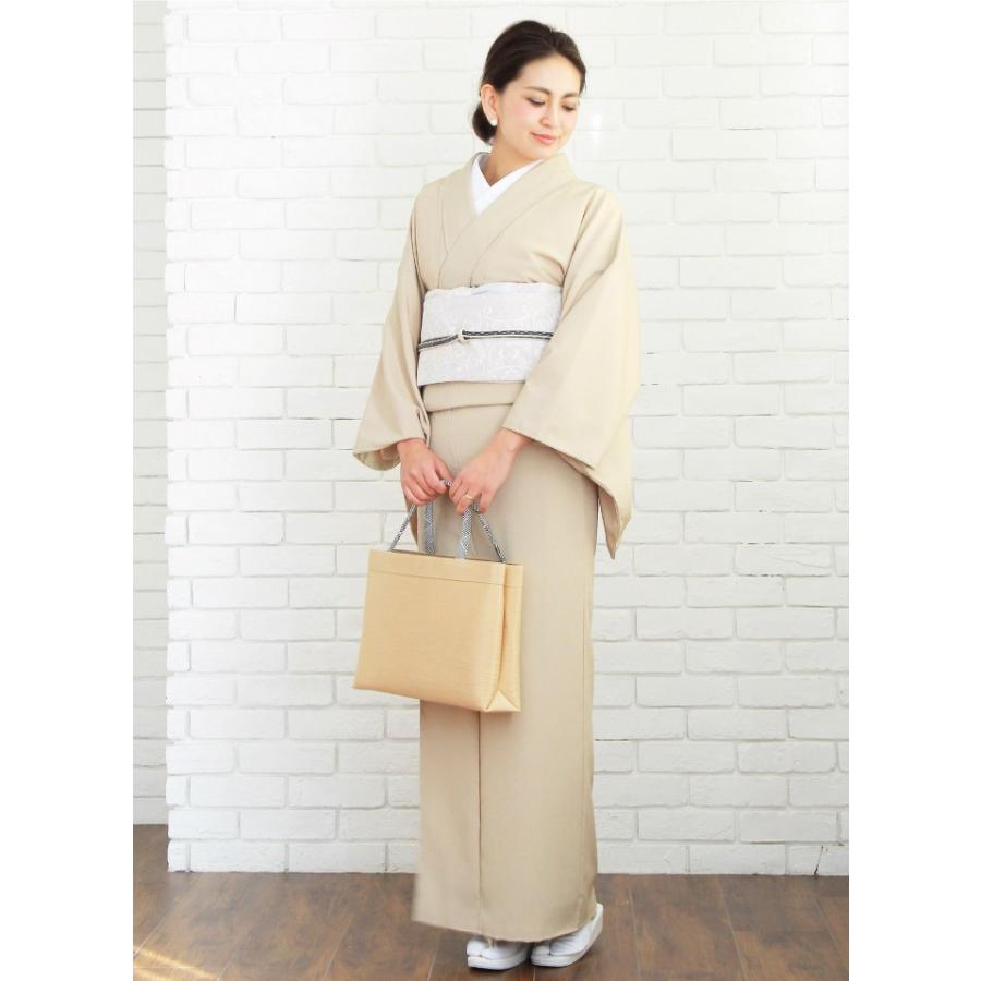 シルック 反物 着物 色無地 フォーマル 普段着 単衣 仕立て 女性