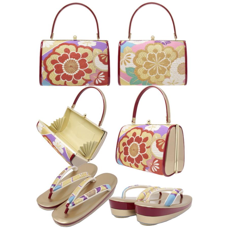 草履 バッグ セット レディース set ladys 振袖用 和装小物 レディス 成人式 ll 3L 大きいサイズ 結婚式 留袖 訪問着 フォーマル用の画像