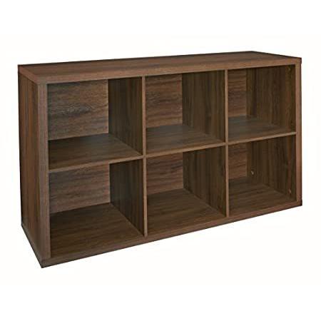 激安価格の ClosetMaid 6109 Chestnut Dark Organizer, Storage 6-Cube Decorative ウォールシェルフ