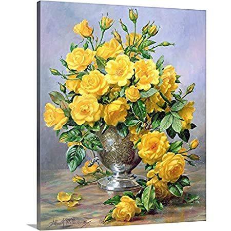 特別価格bright Smile Roses In A Silver Vase Canvas Wall Art Print Rose Artwork好評販売中