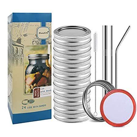 ワンサイズ安価海外から人気のアイテムを直輸入 24 Sets Wide Mouth Jars Lids And Bands For Canning Jar Leak Proof Split Ty 保存容器 ケース キッチン 台所用品 ワンサイズ 10 513 Oralunicsaogoncalo Com Br