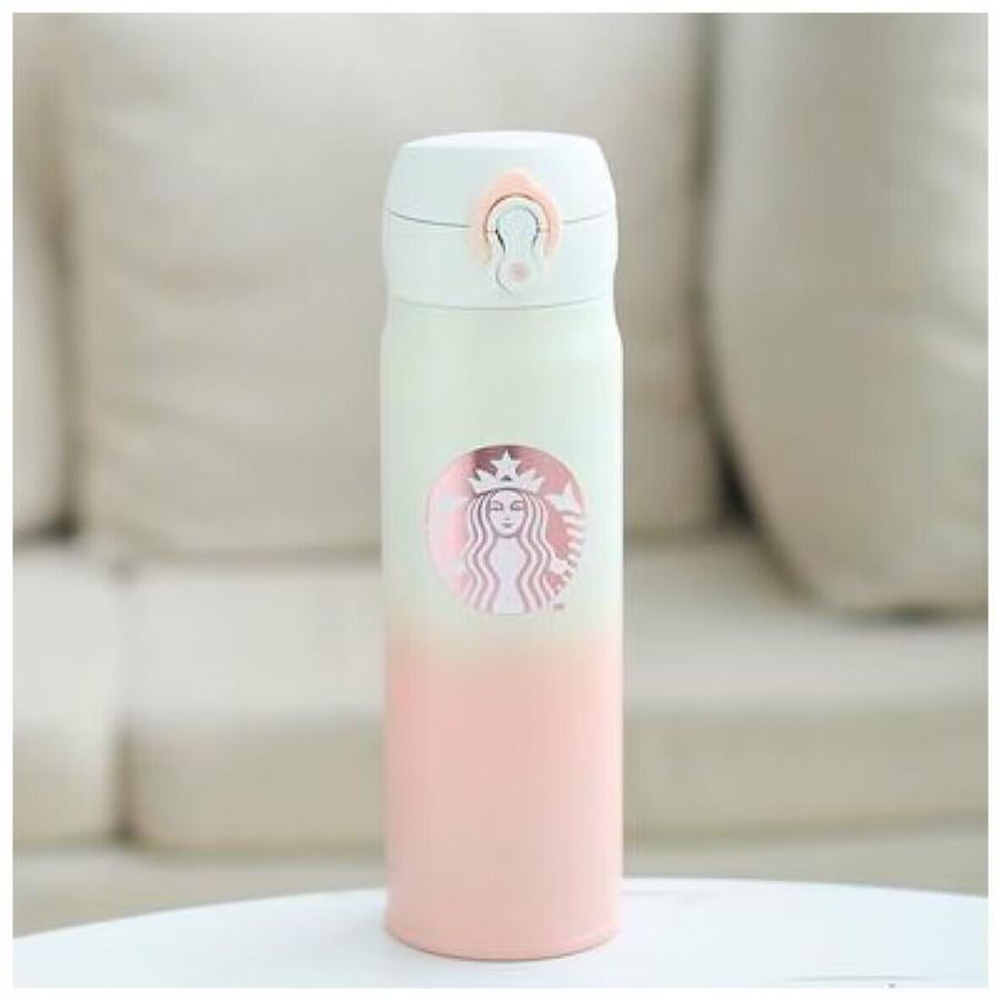 スターバックス starbucks 水筒 魔法瓶 ステンレスボトル 桜 500ml 保冷 保温 男女兼用 軽量構造 直飲み ギフト プレゼント 母の日 父の日 誕生日 クリスマス｜wampg-jp-0901｜02