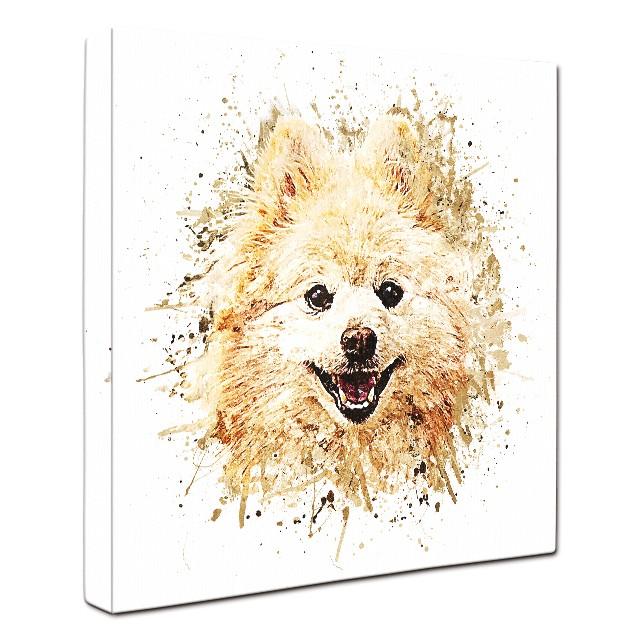 最安 Big Bang Natural ポメラニアン ｌサイズ ワンにゃんアートキャンバス 絵画 犬 グッズ アートパネル 注目の Esiba Tg