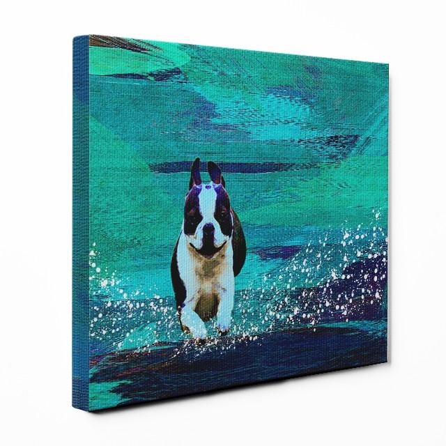Full Of Life ボストンテリア Lサイズ ワンにゃんアートキャンバス Vivid Series 絵画 アートパネル 犬 Wn Vi Bos L ワンにゃんギャラリー 通販 Yahoo ショッピング
