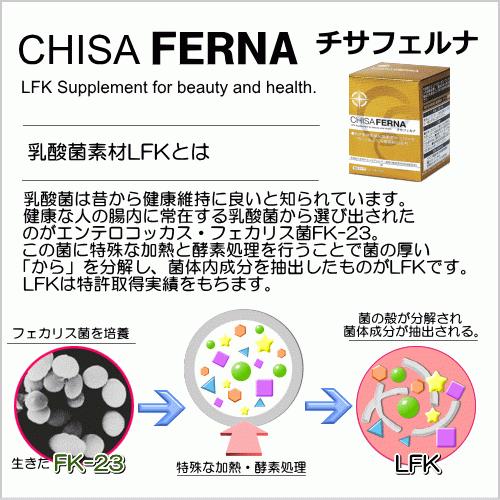 チサフェルナ (30包入り) 乳酸菌素材LFK ニチニチ製薬 FK-23 : Wan