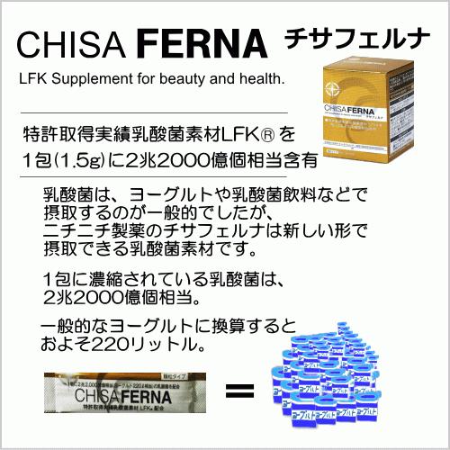 チサフェルナ (30包入り) 乳酸菌素材LFK ニチニチ製薬 FK-23 : Wan