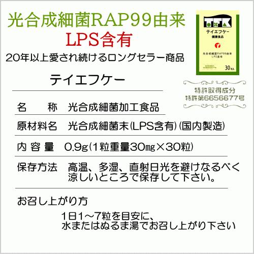TFK テイエフケー 戸田フロンティ酵素30粒 光合成細菌RAP99