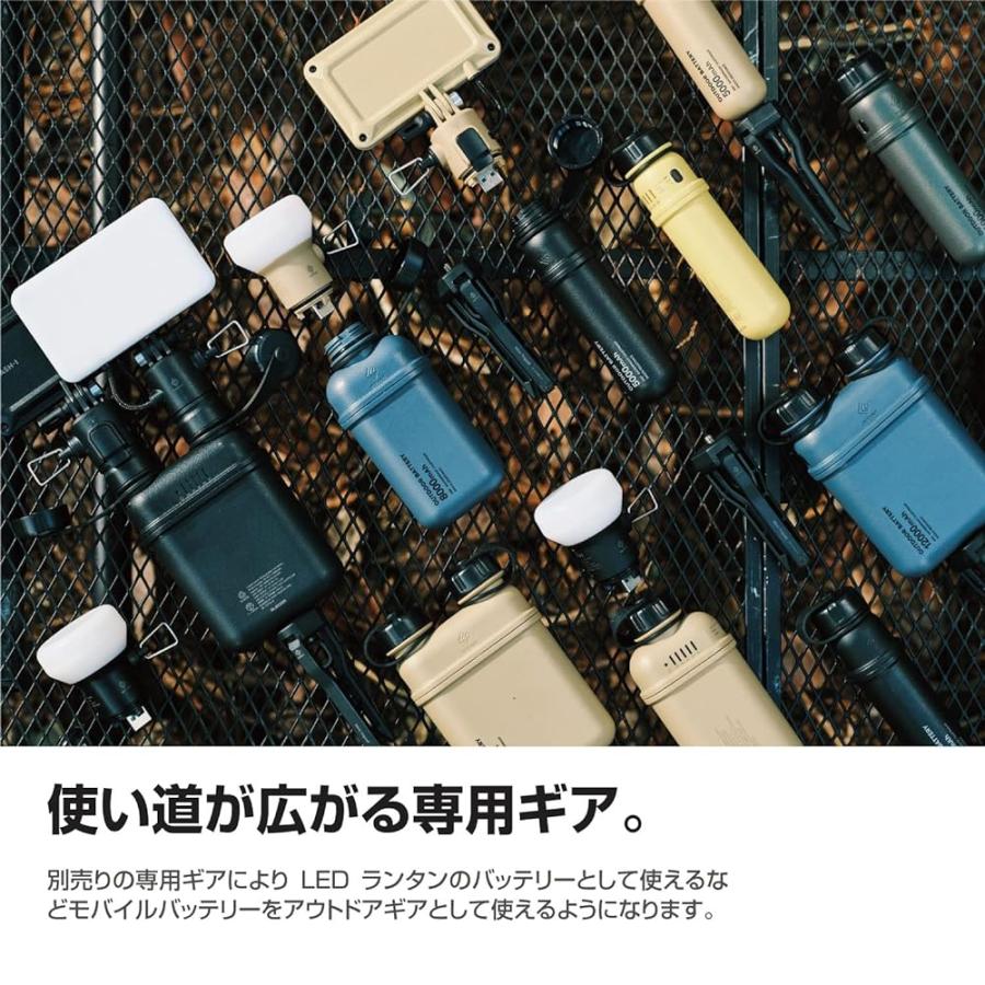 エレコム モバイルバッテリー 10000mAh 大容量 NESTOUT 防水 防塵 IP67 合計20W 急速充電 入力(USB-C×1)｜wan-style｜05