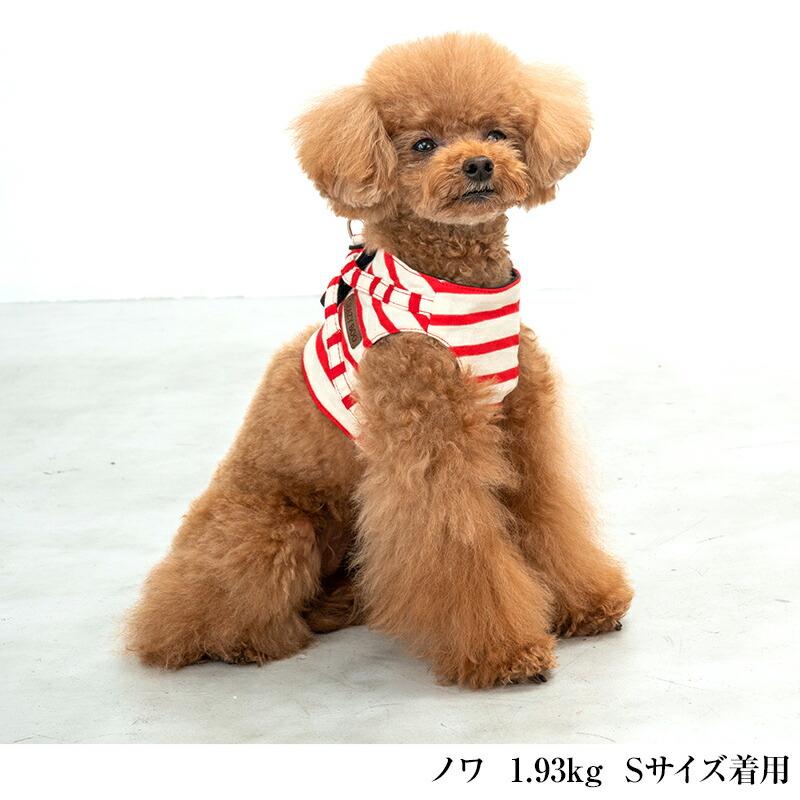 CRAZYBOO / クレイジーブー ボーダー ハーネス XS S M Lサイズ 犬服 犬