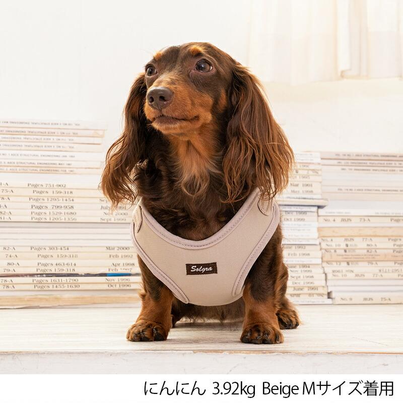 ナチュラルニットハーネス M Solgra-ソルグラ- 小型犬用 ハーネス トイプードル チワワ ポメラニアン SO23SS｜wan-voyage｜03