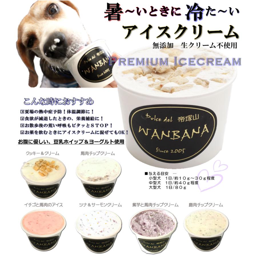 帝塚山WANBANA あすつく犬用アイス ひんやりうまうま！鹿肉チップ