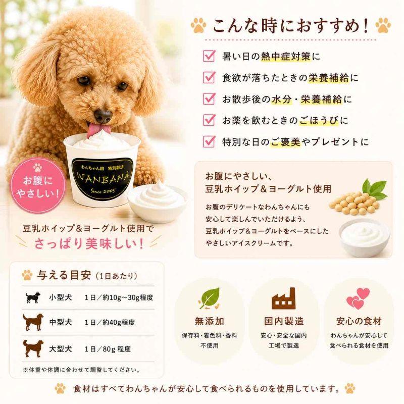 帝塚山WANBANA あすつく 犬 アイスクリーム 6種類セット 無添加 国産