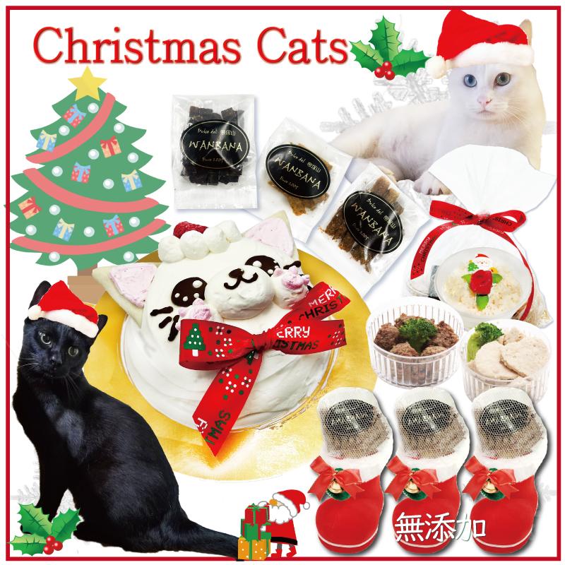 帝塚山WANBANA 猫用クリスマスケーキ＆サンタブーツセット/ささみ鰹節