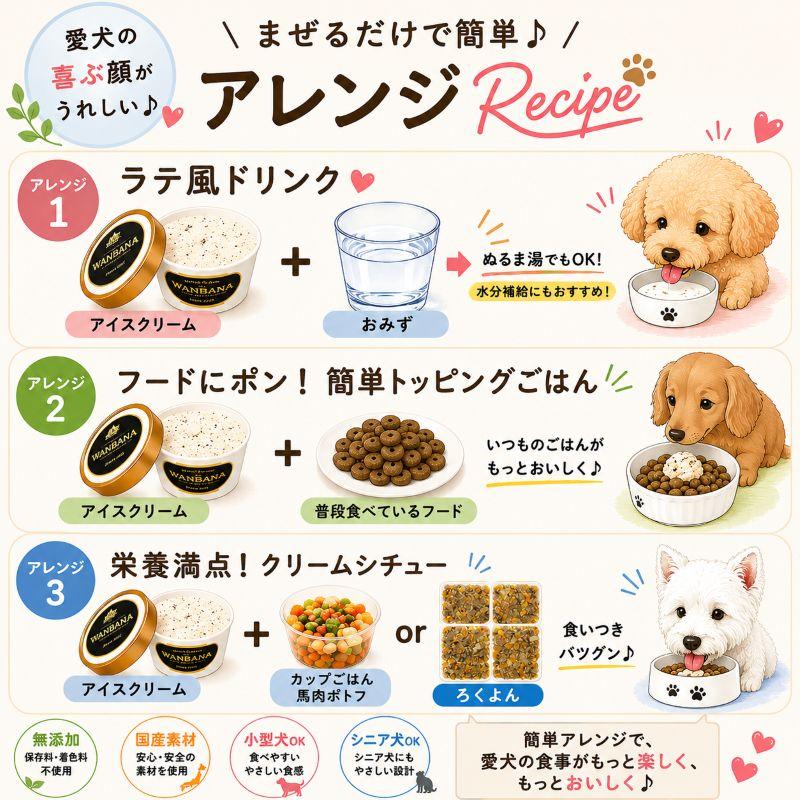 帝塚山WANBANA あすつく 犬 アイスクリーム6種類セット 無添加 国産 生