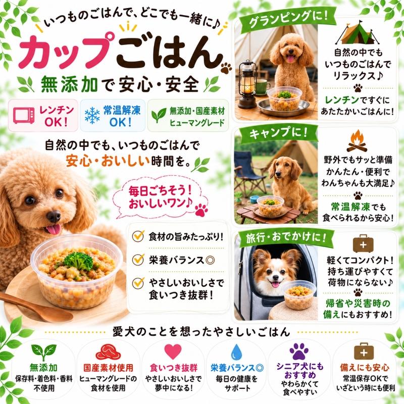 帝塚山WANBANA 犬の 手作りごはん 人参 馬肉団子 ドッグフード