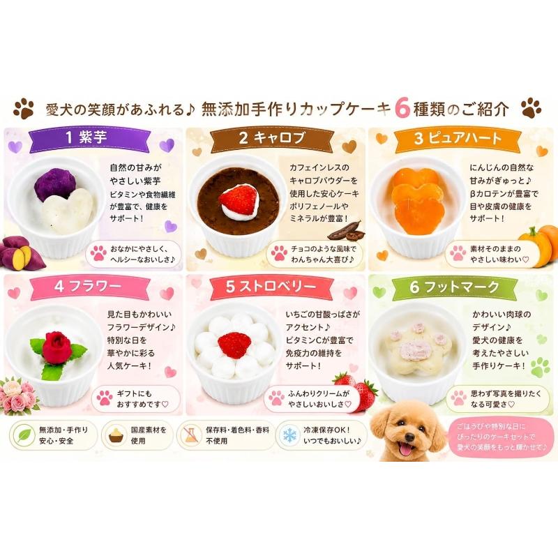 帝塚山WANBANA 犬用カップケーキ6個セット ギフトやプレゼントお誕生