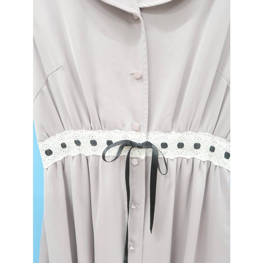 Eatme イートミー ウエストリボンレース開襟シャツワンピース 半袖 グレー レディース Aランク 0511 A11 ブランド品の買取販売 Wanboo 通販 Yahoo ショッピング