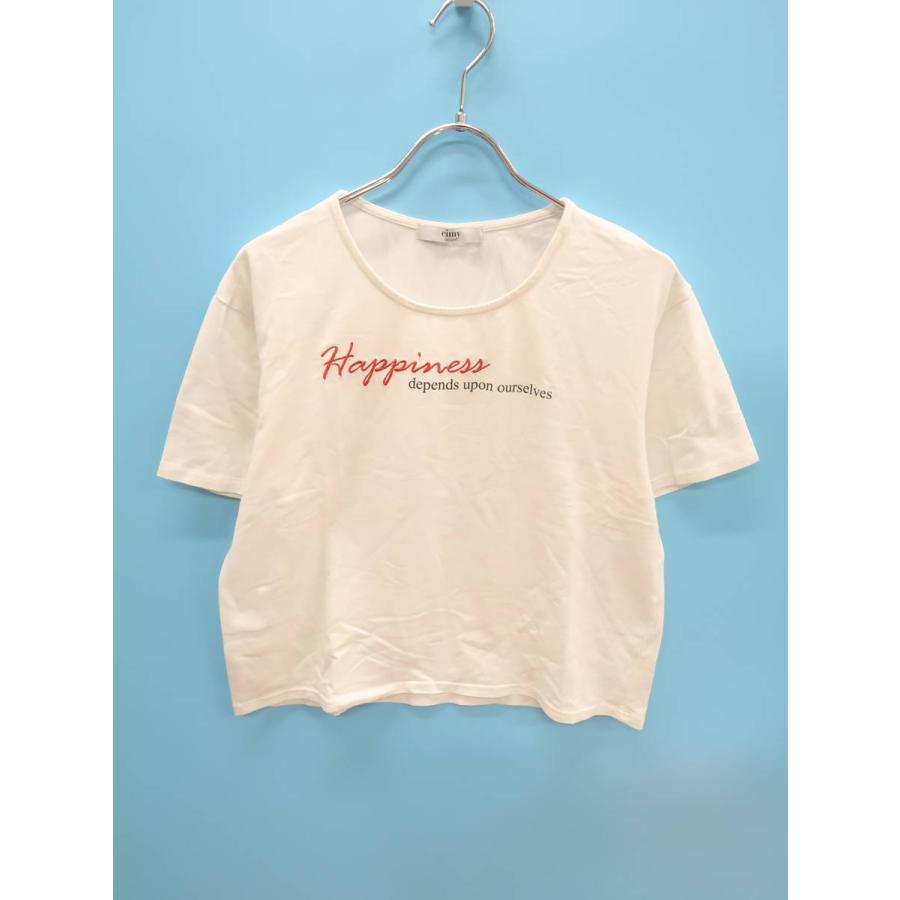 Eimy Istoire エイミーイストワール エンブロイダリーメッセージtシャツ 半袖 白 レディース Aランク F 0616 D09 ブランド古着の買取販売 Wanboo 通販 Yahoo ショッピング