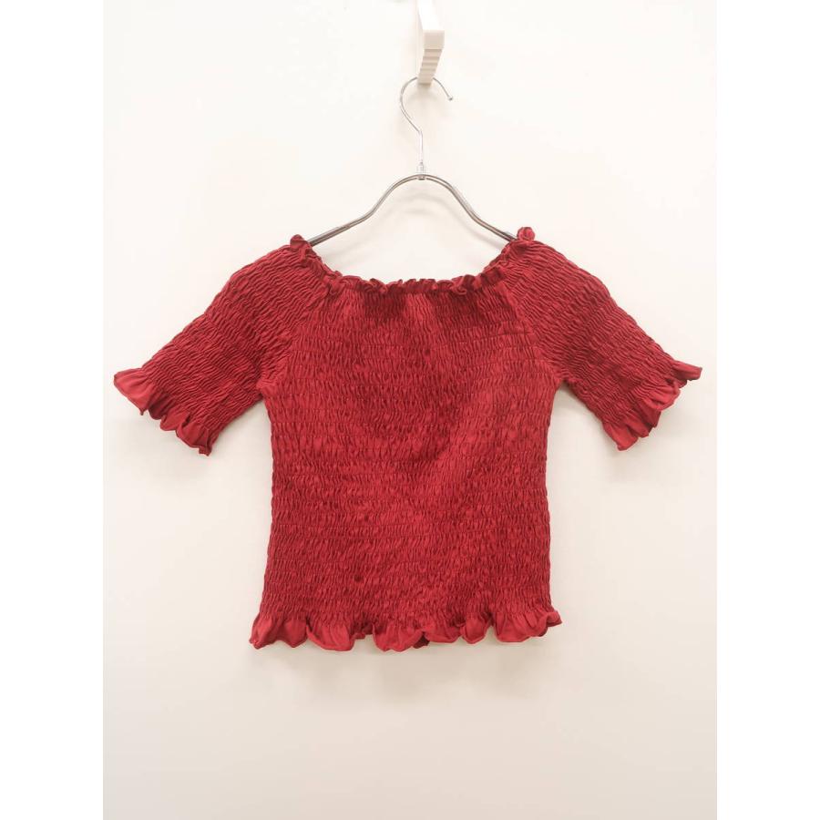 Retro Girl レトロガール オフショルダーシャーリングトップス 五分袖 赤 レディース Aランク 委託倉庫から出荷 A08 ブランド品の買取販売 Wanboo 通販 Yahoo ショッピング