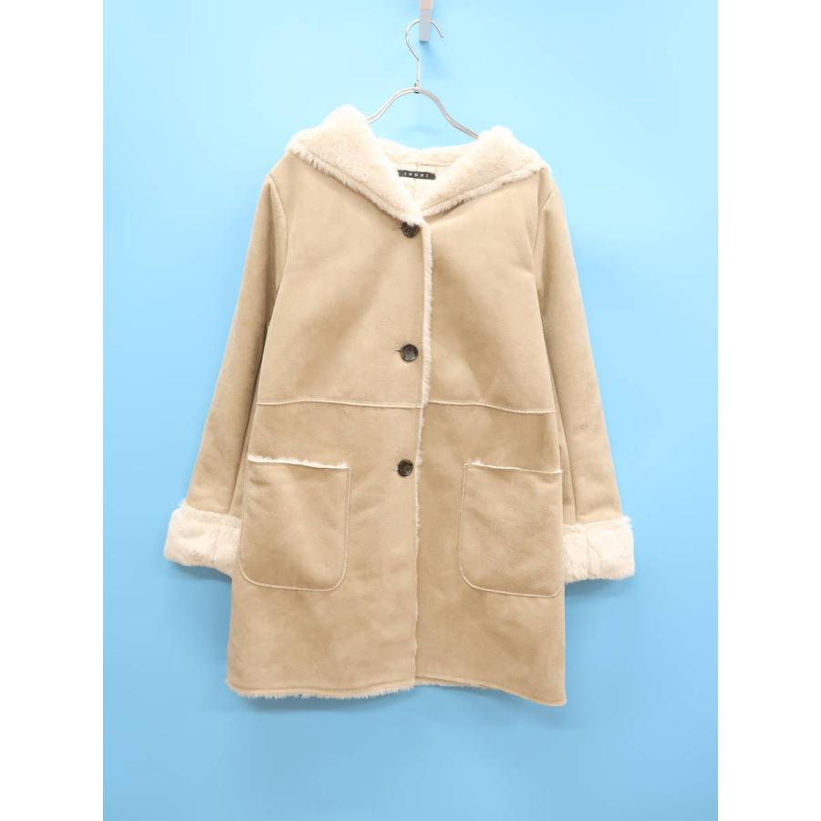 Ingni イング フェイクファームートンコート 長袖 ベージュ レディース Aランク M 委託倉庫から出荷 A07 ブランド品の買取販売 Wanboo 通販 Yahoo ショッピング