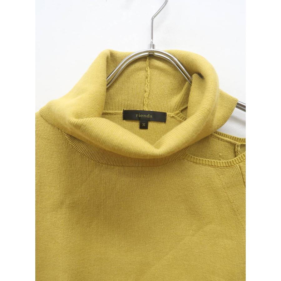 Rienda リエンダ オープンショルダーニットワンピース フレンチスリーブ 黄 レディース Aランク M 委託倉庫から出荷 B ブランド品の買取販売 Wanboo 通販 Yahoo ショッピング