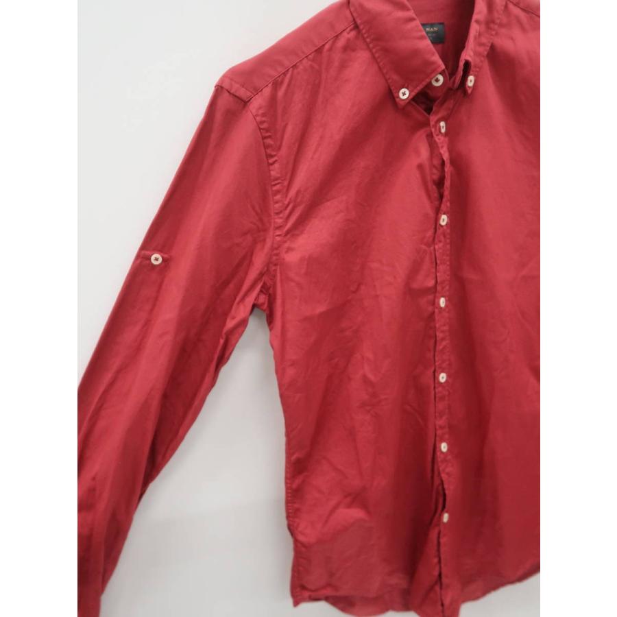 Zara Man ザラマン ボタンダウンスリムフィットシャツ 長袖 赤 メンズ Aランク S 1014 D18 ブランド古着の買取販売 Wanboo 通販 Yahoo ショッピング