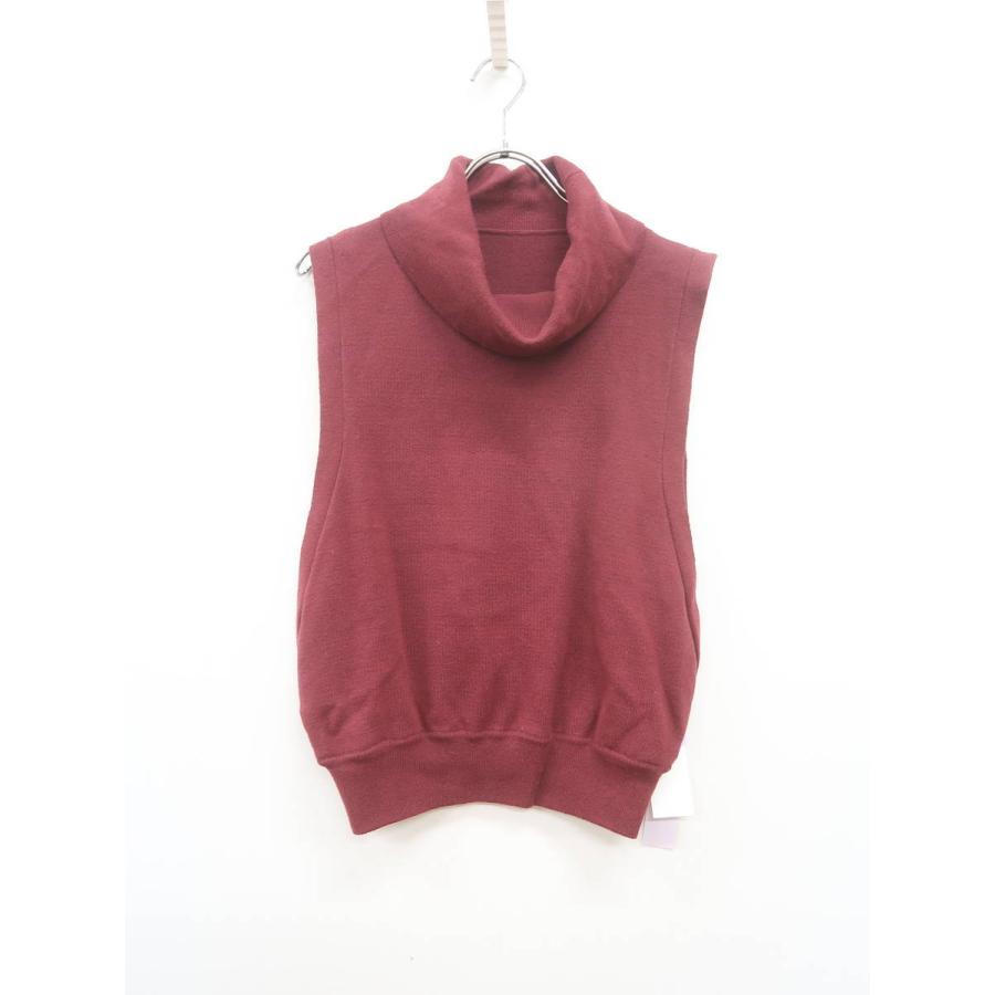 Lilidia リリディア オフタートルサイドデザインノースリーブニットトップス ノースリーブ 赤 レディース 新品 F 108 F19 ブランド古着の買取販売 Wanboo 通販 Yahoo ショッピング