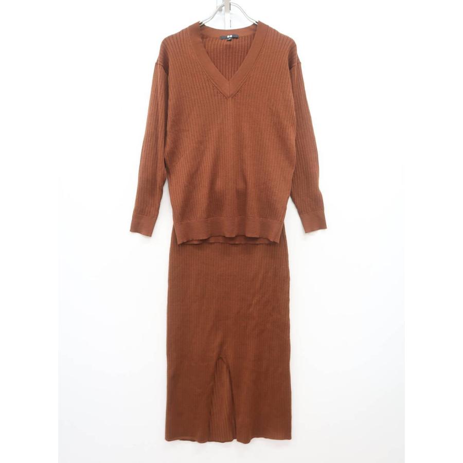Uniqlo ユニクロ メリノブレンドリブvネックセーターセットアップ 長袖 茶 レディース Aランク S 委託倉庫から出荷 109 D06 ブランド品の買取販売 Wanboo 通販 Yahoo ショッピング