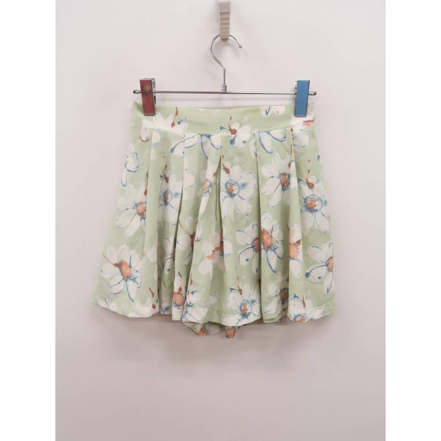 Ingni イング 花柄タックフレアシフォンショートパンツ 緑 白 レディース Aランク M 委託倉庫から出荷 A16 ブランド品の買取販売 Wanboo 通販 Yahoo ショッピング