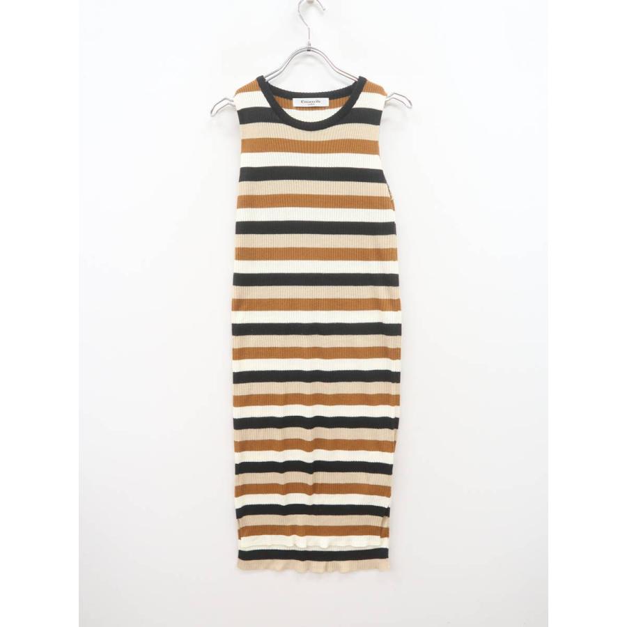 Ems Excite エムズエキサイト リブボーダーノースリーブワンピース ノースリーブ ベージュ 黒 レディース Aランク M 委託倉庫から出荷 A04 ブランド品の買取販売 Wanboo 通販 Yahoo ショッピング