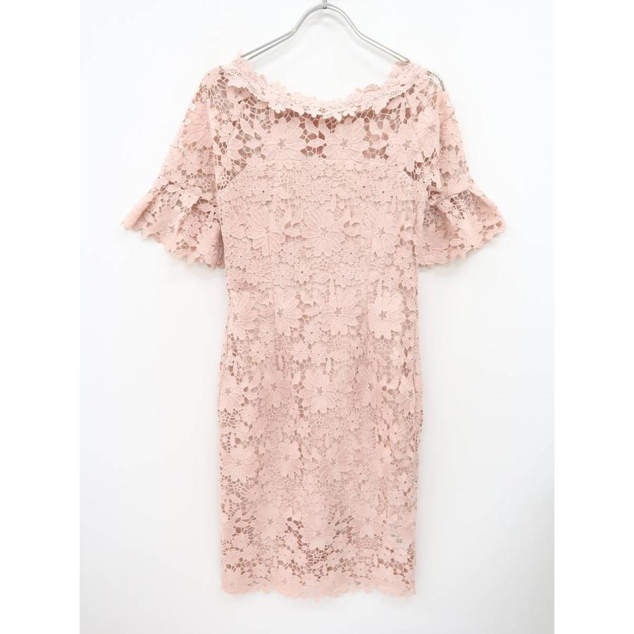 Duras デュラス フラワーレースタイトドレスワンピース 五分袖 ピンク レディース 新品 S 委託倉庫から出荷 E18 ブランド品の買取販売 Wanboo 通販 Yahoo ショッピング