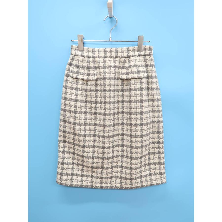 Misch Masch フラップポケットツイードチェックスカート グレー 白 レディース Aランク M 委託倉庫から出荷 A17 ブランド品の買取販売 Wanboo 通販 Yahoo ショッピング