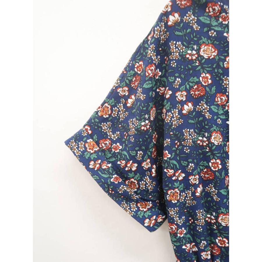 Retro Girl レトロガール バックリボン花柄マキシワンピース 半袖 紺 緑 レディース Aランク F 委託倉庫から出荷 B04 ブランド品の買取販売 Wanboo 通販 Yahoo ショッピング