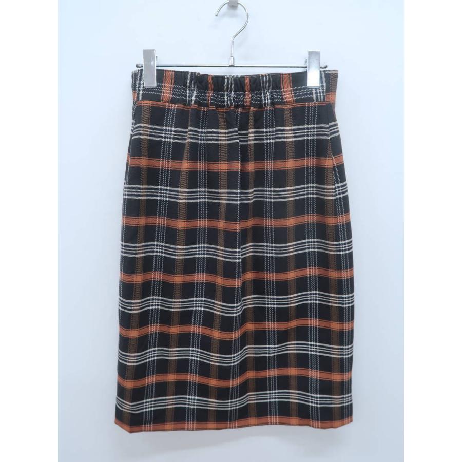 Pattern Fiona パターンフィオナ チェックミディタイトスカート 黒 オレンジ レディース Aランク M 委託倉庫から出荷 B19 ブランド品の買取販売 Wanboo 通販 Yahoo ショッピング