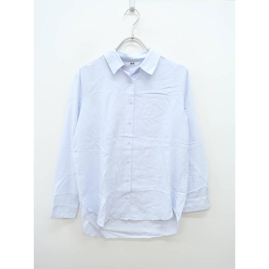 Uniqlo ユニクロ レーヨンエアリーシャツ 長袖 青 レディース Aランク S 委託倉庫から出荷 1218 D11 ブランド品の買取販売 Wanboo 通販 Yahoo ショッピング