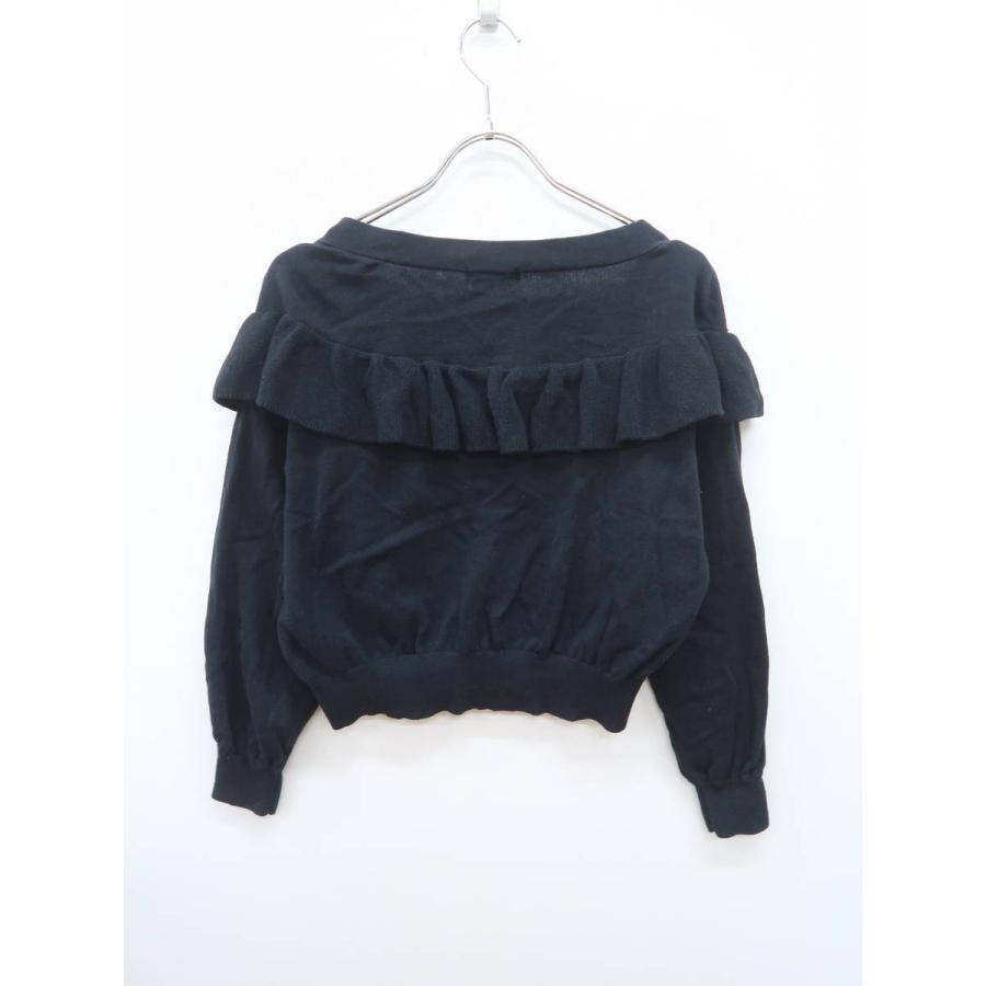 Earth Music Ecology アースミュージック エコロジー フリルニットショートカーディガン 長袖 黒 レディース A ランク F 委託倉庫から出荷 1218 E09 ブランド品の買取販売 Wanboo 通販 Yahoo ショッピング