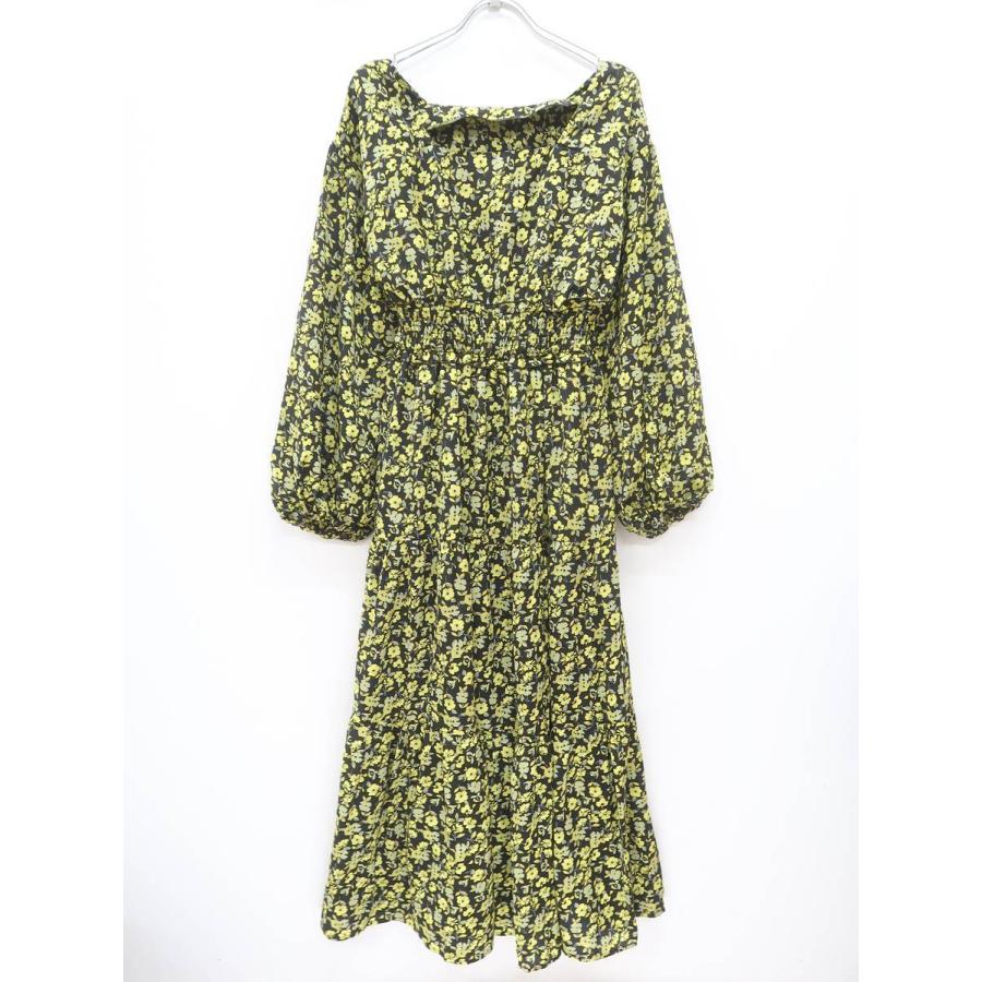 Mercury Duo マーキュリーデュオ 19 小花ヴィンテージマキシワンピース 長袖 黒 黄 レディース Aランク F 1222 B17 ブランド古着の買取販売 Wanboo 通販 Yahoo ショッピング