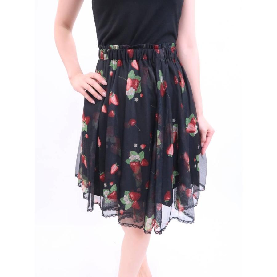 Secret Honey By Honey Bunch シークレットハニー バイ ハニーバンチ いちご柄チュールスカート 黒 赤 レディース Aランク 2 A30 26 ブランド品の買取販売 Wanboo 通販 Yahoo ショッピング